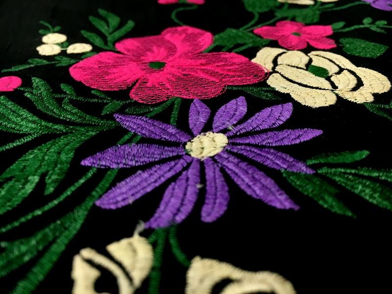 Embroidered Silk Dupioni3