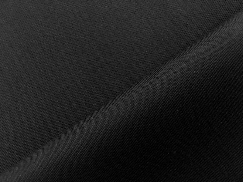 Rayon Nylon Spandex Doubleface Knit in Black0