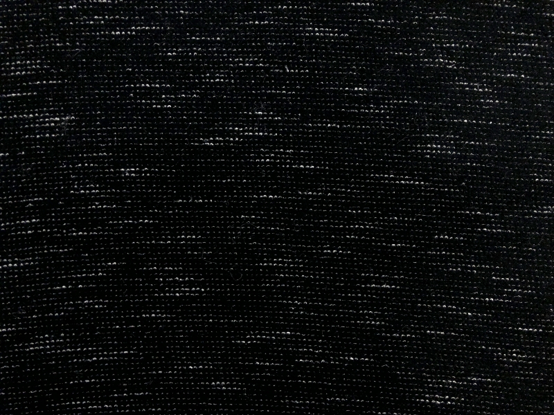 Poly Wool Blend Novelty Felted Knit in Black0