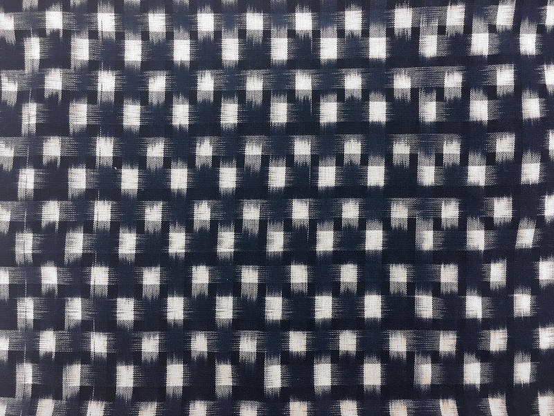 Cotton Ikat With Check Pattern0