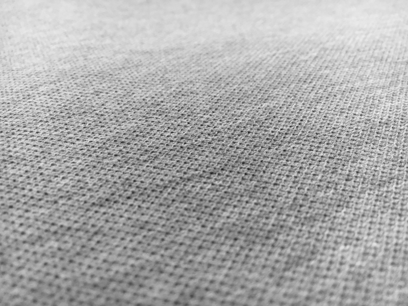Japanese Cotton Pique Knit in Grey | B&J Fabrics