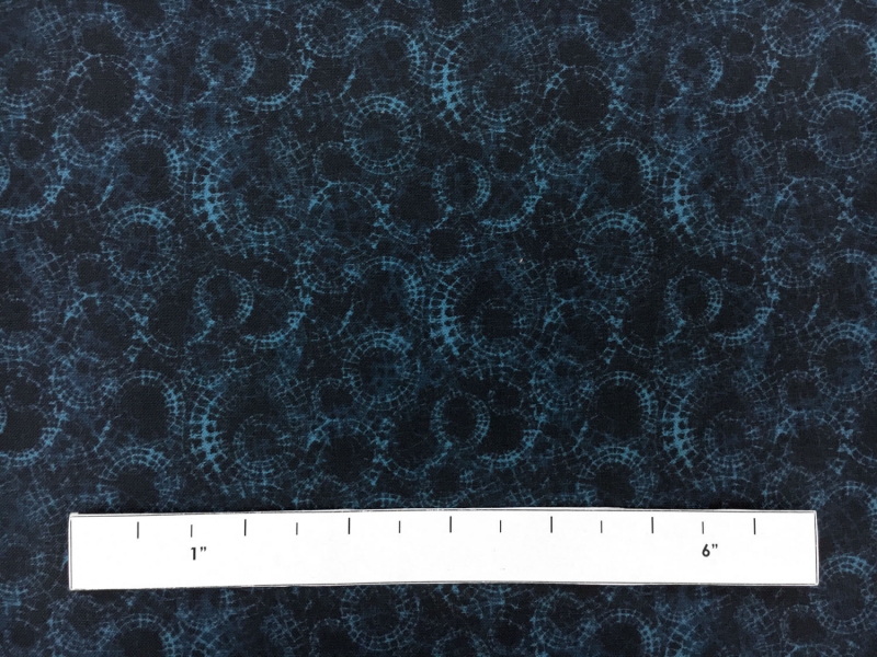 Cotton Broadcloth Print With Spiderwebs Motif1