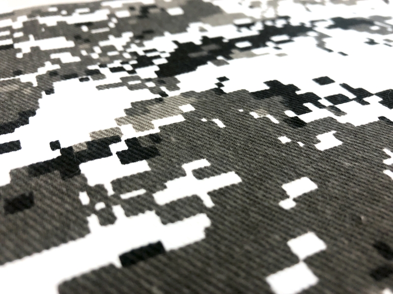Taupe Pixel Camouflage Cotton Twill2