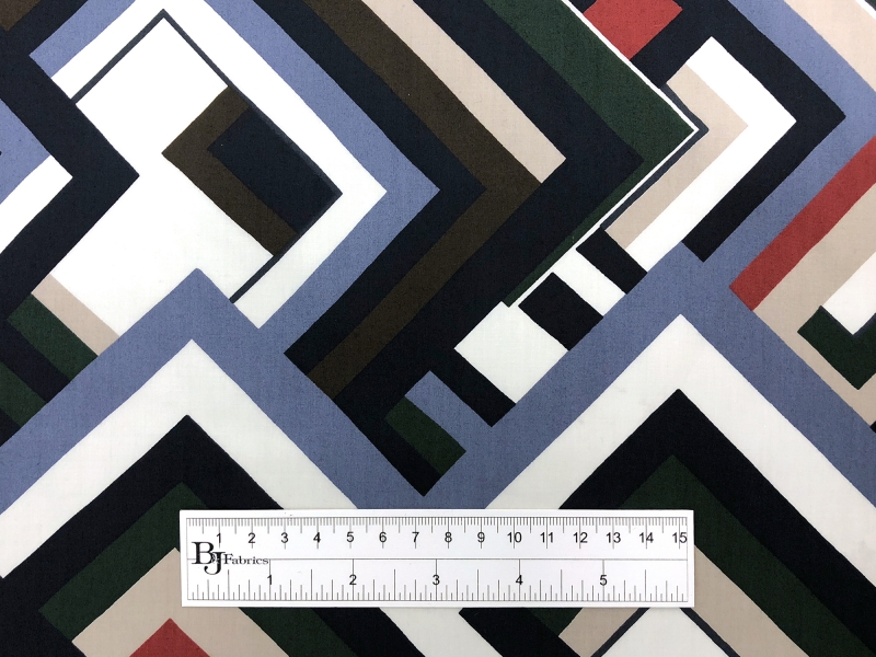 Multicolor Geometric Cotton Lawn Print3