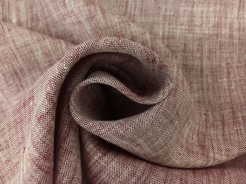 Two Toned Lightweight Linen in White Raspberry1