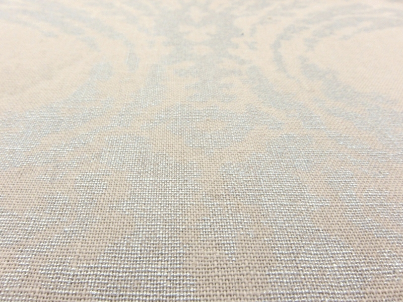 Cotton Linen Foil Print2