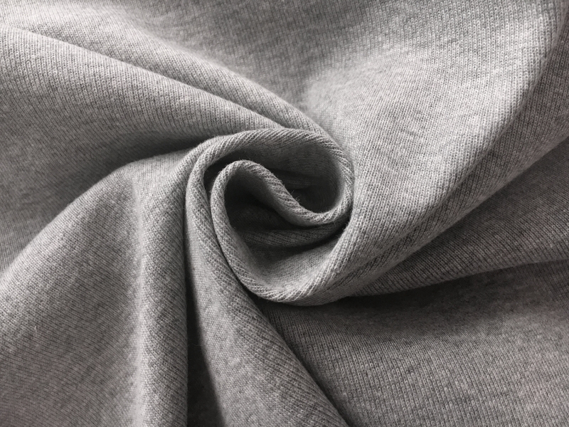 Japanese Cotton Tubular Rib Knit in Grey1