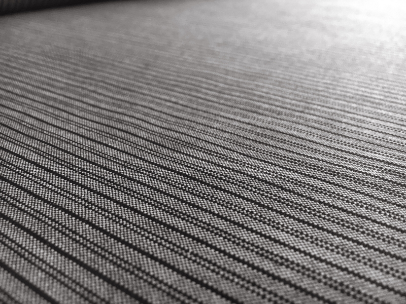 Italian Virgin Wool Tasmania Super 120s Morning Stripe in Grey3