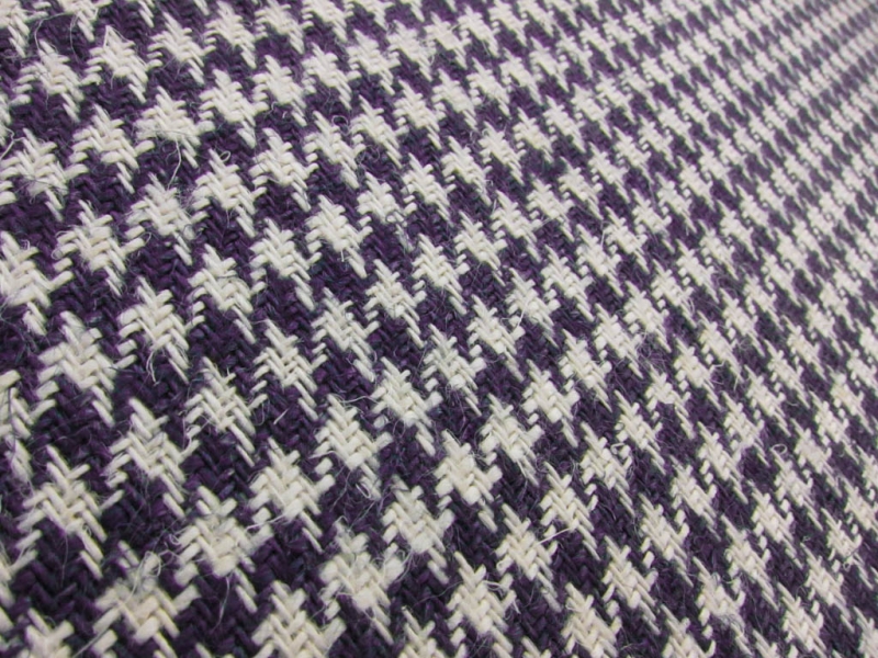 Linen Upholstery Houndstooth 2