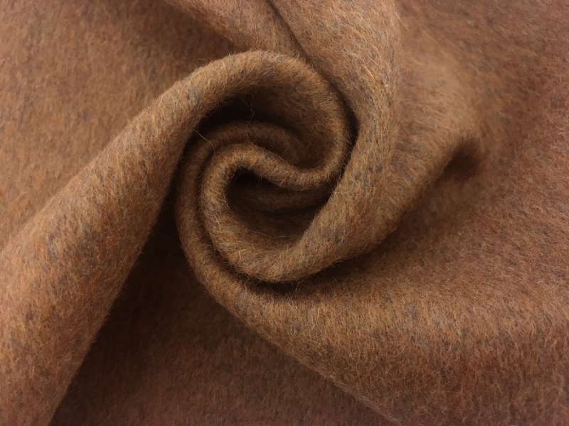 Italian Cashmere Doubleface Coating in Ochre and Black1