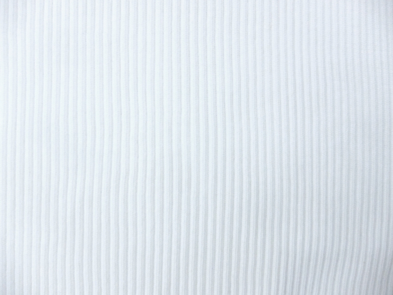 Wide Rib Knit - White – Fabric Box