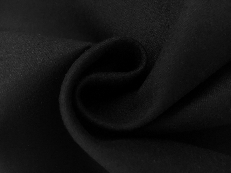 Italian Virgin Wool and Nylon Jacketing in Black1