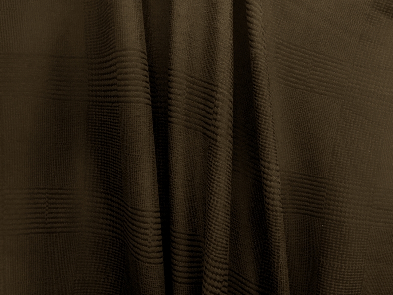Stretch Faux Leather Jacquard in Olive2