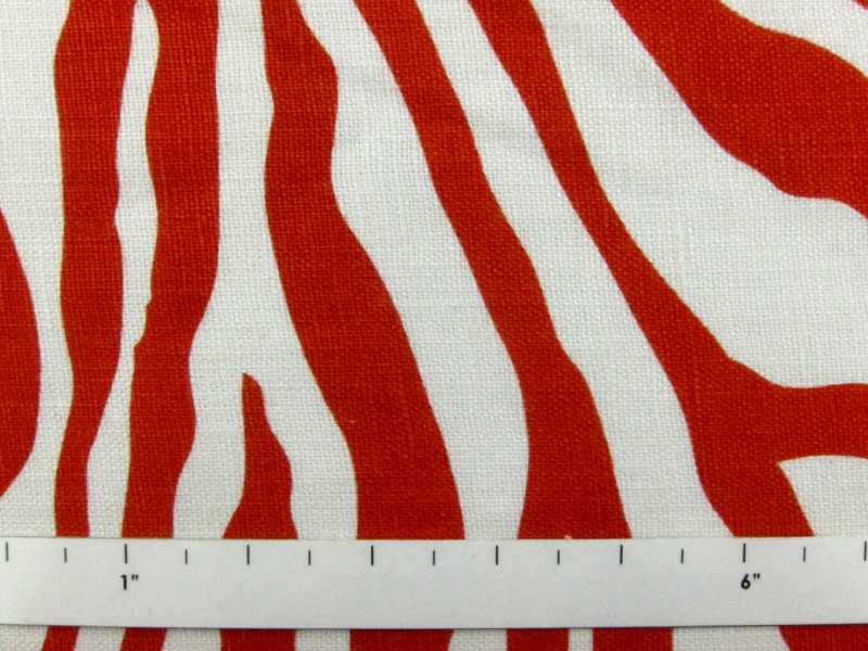 Linen Upholstery Zebra Print in Cinnamon1