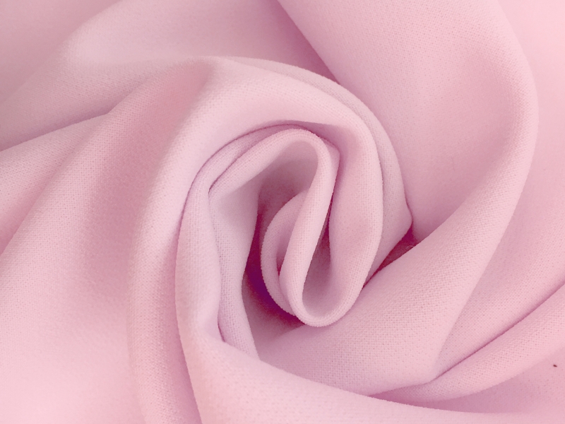 Polyester Stretch Crepe in Bubblegum Pink