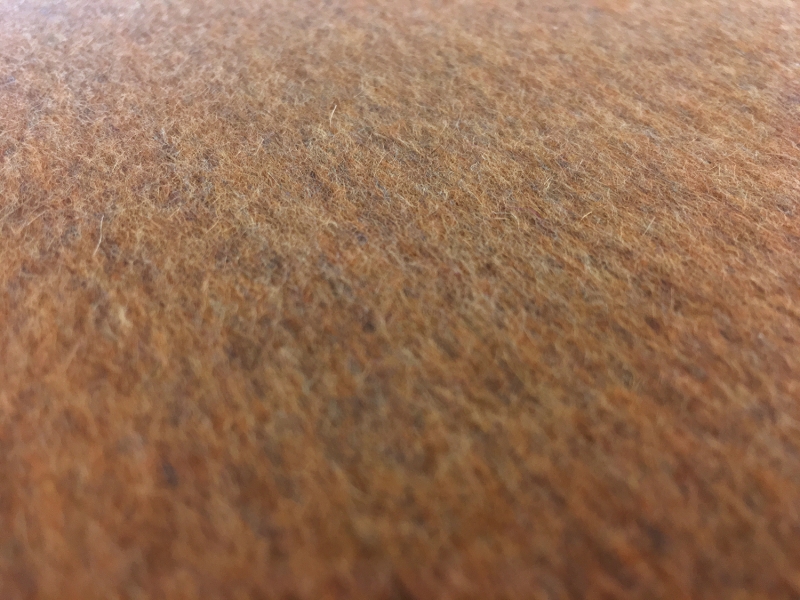 Italian Cashmere Doubleface Coating in Ochre and Black3