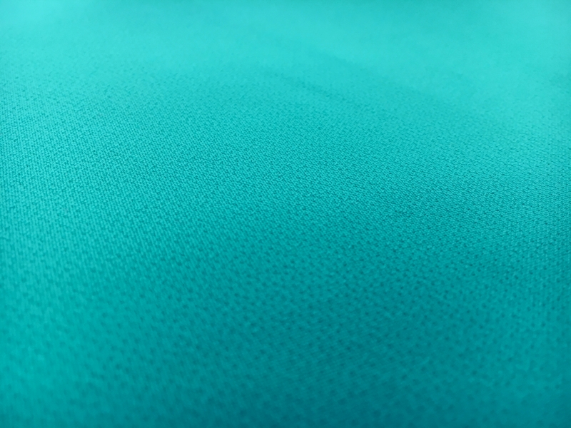 Polyester Stretch Crepe in Aqua1