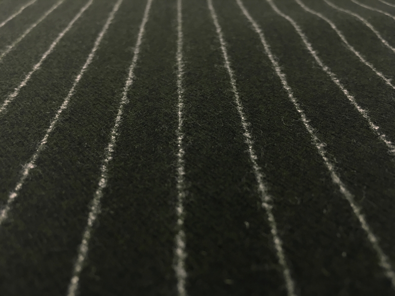 Italian Wool Blend Striped Flannel2