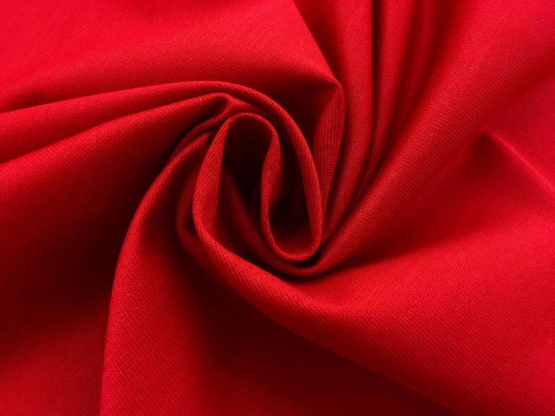Italian Cotton Jersey in Scarlet1
