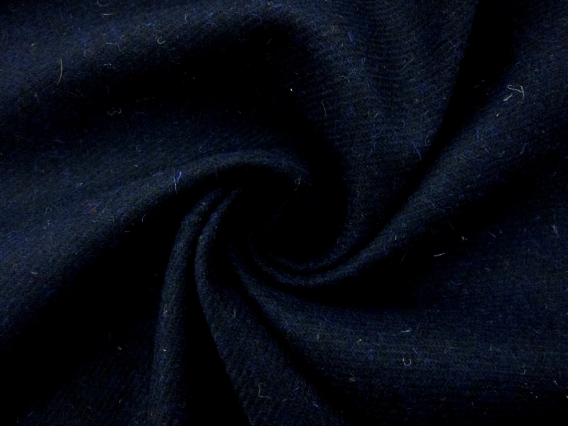 Scottish Wool Harris Tweed in Midnight Navy
