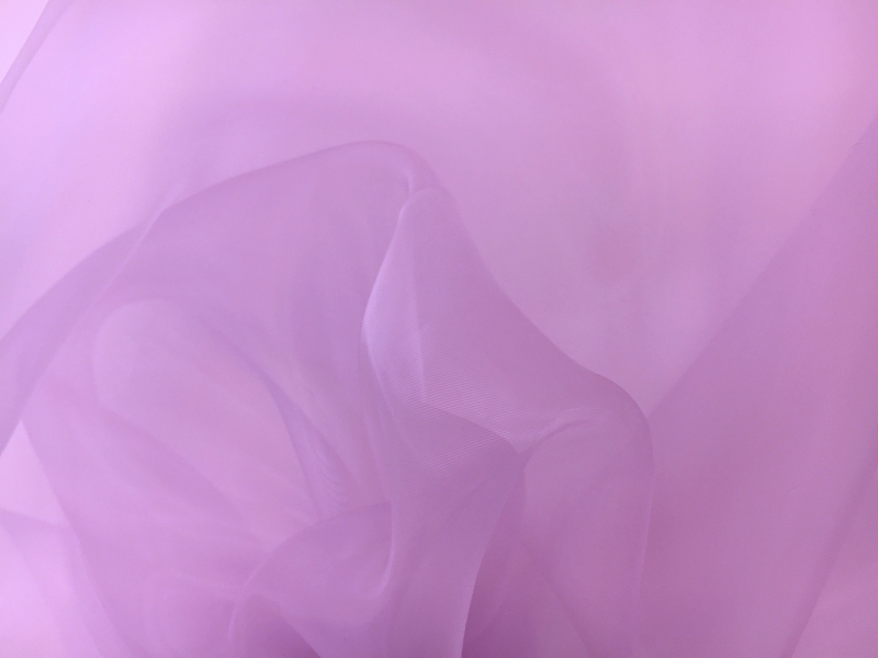 Japanese Polyester Extra Fine Organza in Lilac0