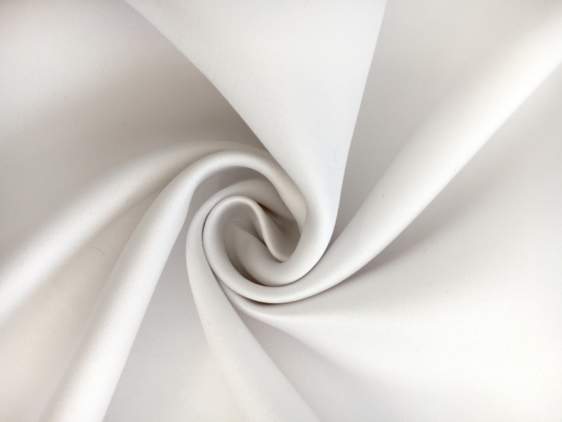Double Face Polyester Twill Back Satin in White1