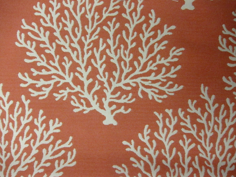 Poly Upholstery with Coral Motif0