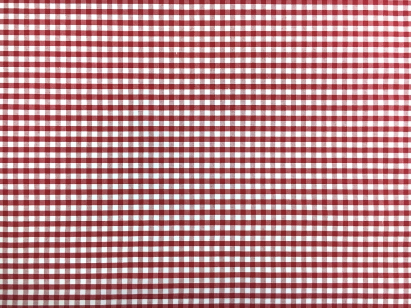1/4" Cotton Gingham in Red0