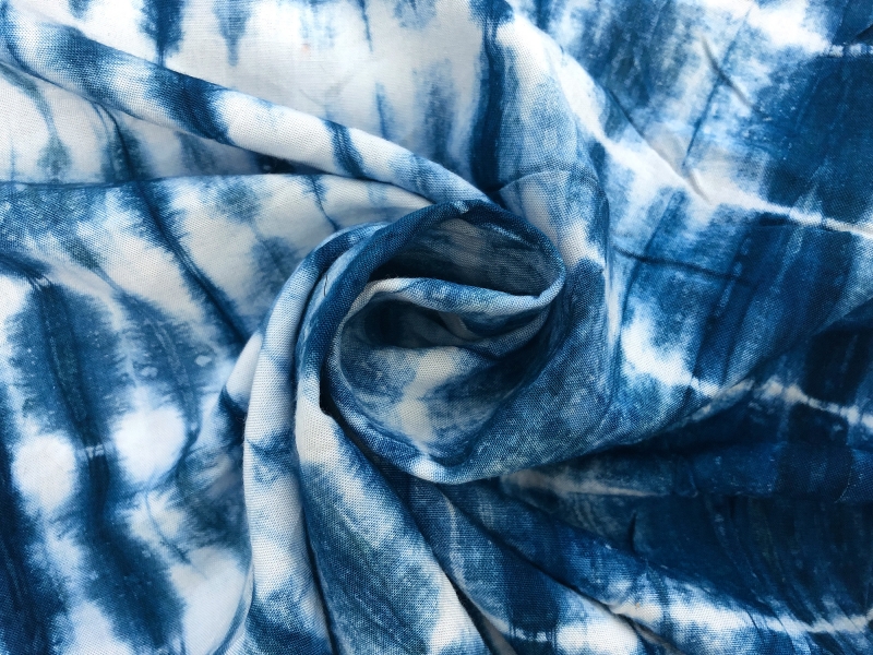 Rayon Batik in Cerulean Blue | B&J Fabrics