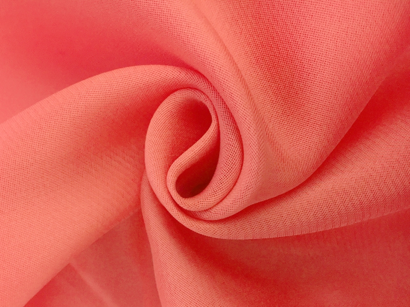 Silk Gazar in Melon | B&J Fabrics