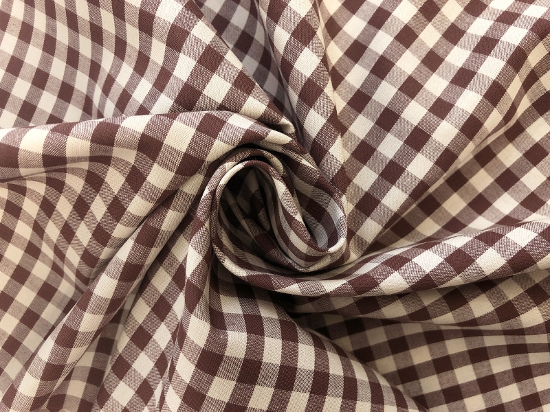 Gingham 1/12 Fabric $4.25/ yard 65% Polyester 35% Cotton Sold BTY