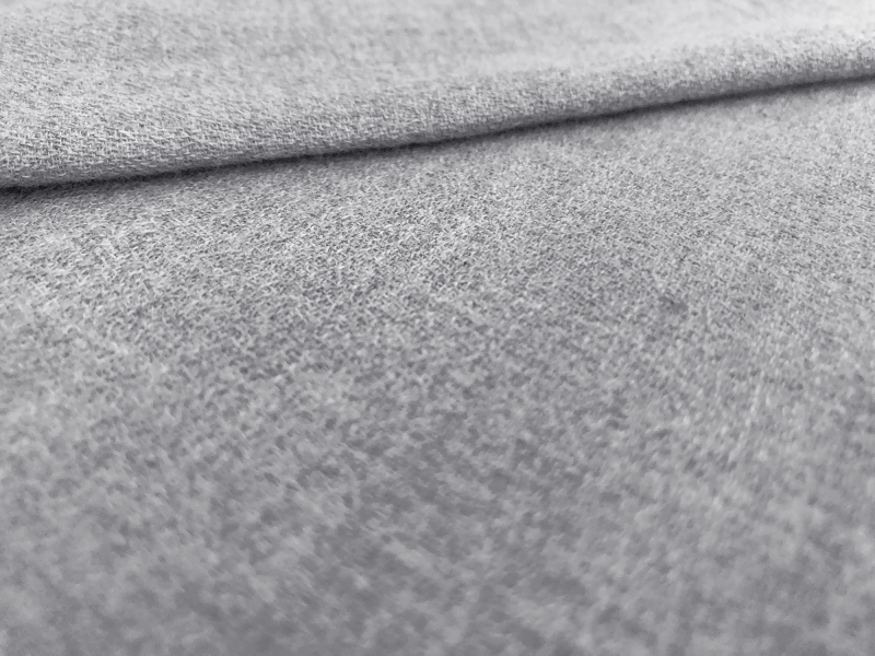 Organic Cotton Crinkled Crepe in Heather Grey | B&J Fabrics