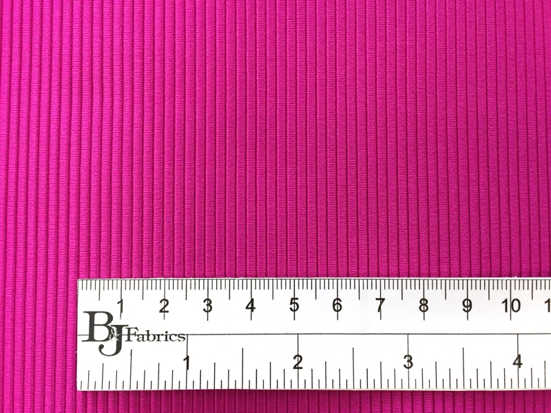 Rayon Faille in Magenta with Ruler