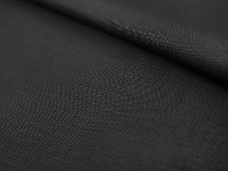 Linen Cotton Blend in Black | B&J Fabrics