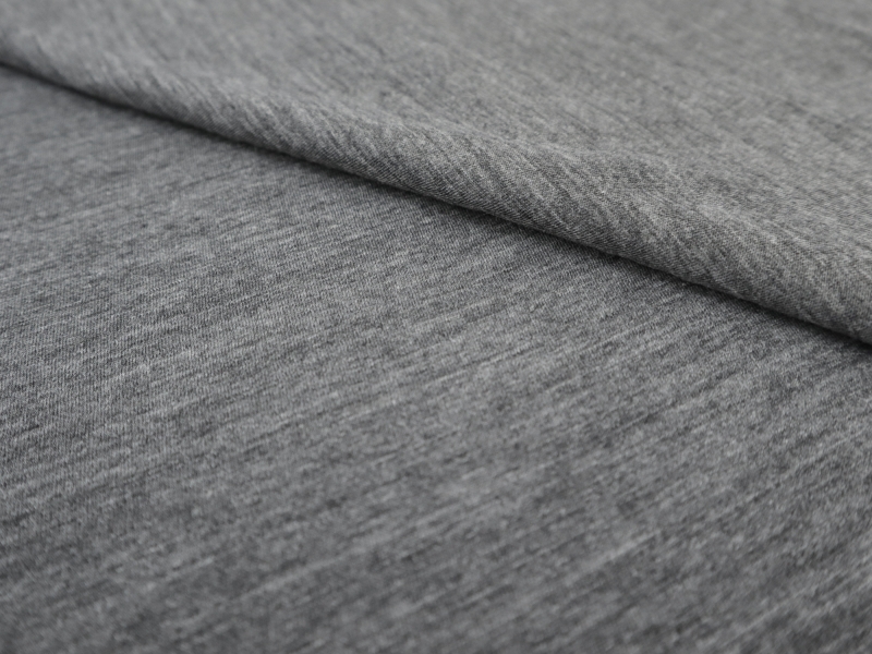 Super Fine Merino Wool Jersey in Charcoal | B&J Fabrics