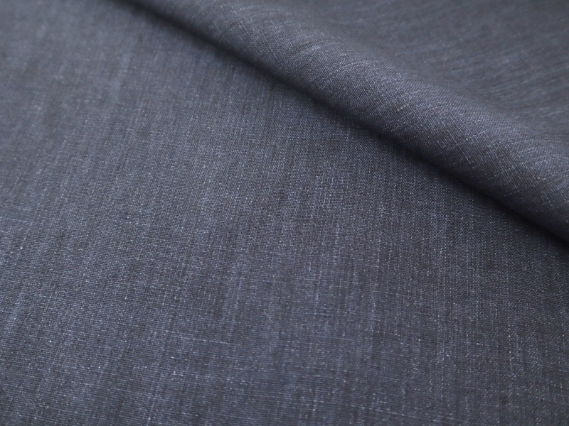 Belgian Washed Linen in Navy | B&J Fabrics