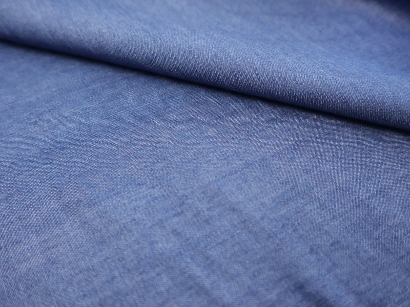 Light Weight Cotton & Tencel Denim in Blue | B&J Fabrics
