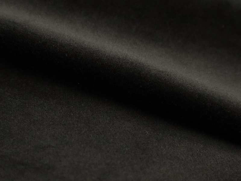 Polyester Upholstery Velvet in Black | B&J Fabrics