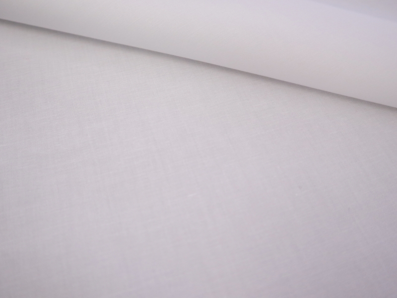 Cotton Sateen in White | B&J Fabrics