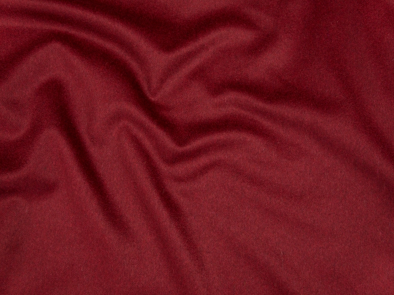 Light Weight Cashmere Jacketing in Red Wine | B&J Fabrics