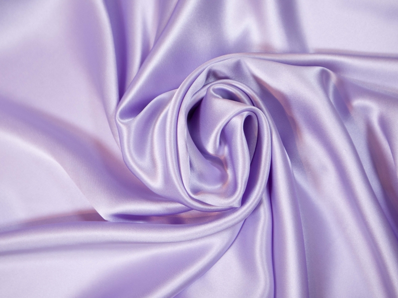 Solid silk charmuese in Lavender- draped