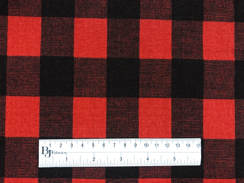 Printed Cotton Canvas Buffalo Check | B&J Fabrics