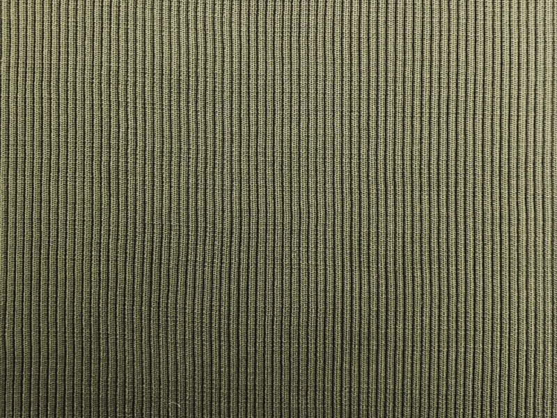 Nylon Rib Knit In Army Green Bandj Fabrics