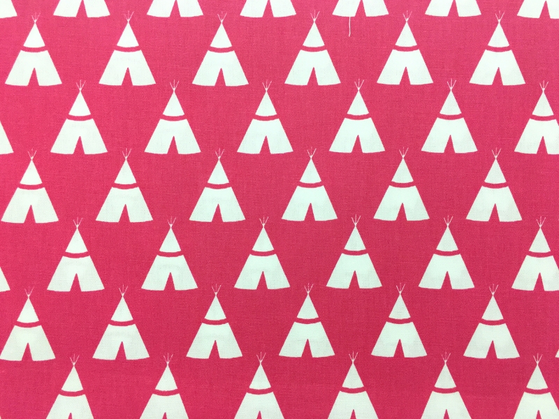 Cotton Canvas With Teepee Print0