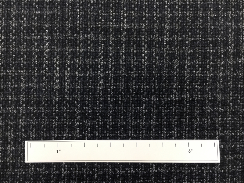 Italian Wool Bamboo Blend Novelty Suiting in Grey1