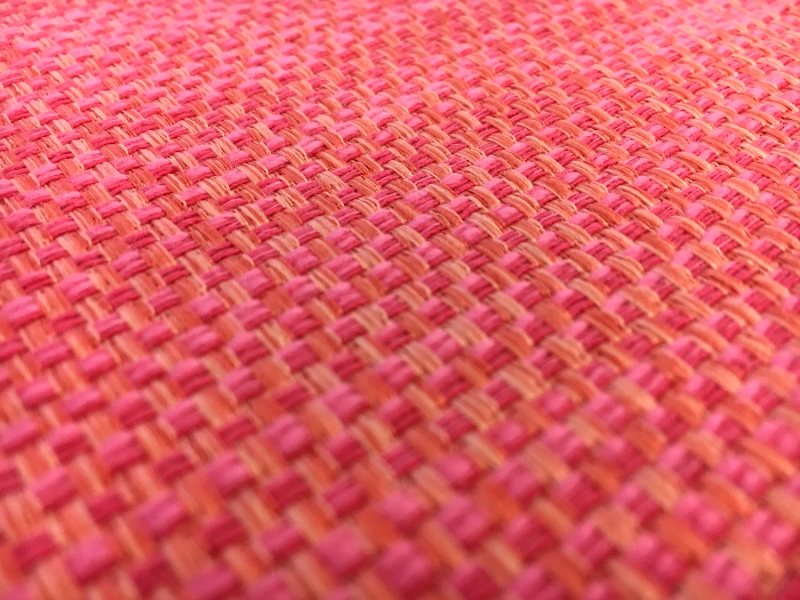Cotton Blend Basketweave Upholstery in Coral2