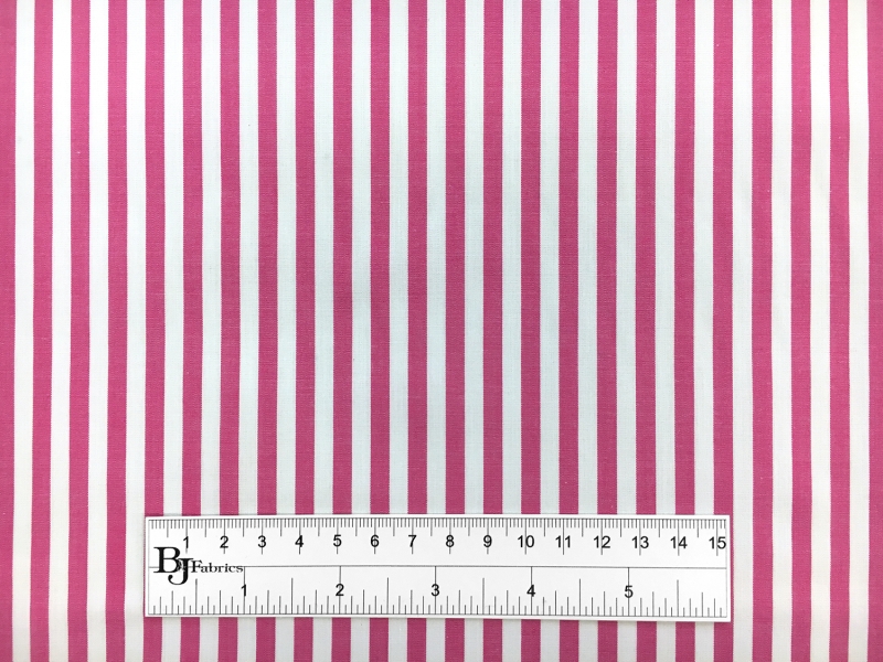 Pima Cotton Shirting Stripe in Fuchsia3