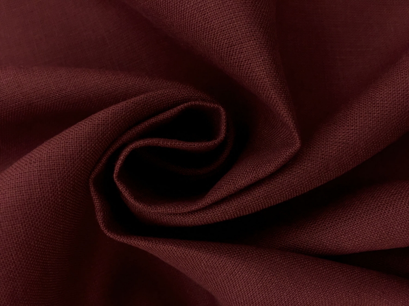Italino Handkerchief Linen in Bordeaux1