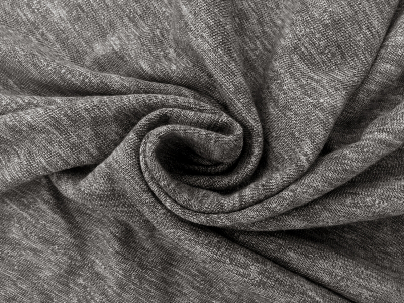 Japanese Cotton Knit in Dark Heather Grey1