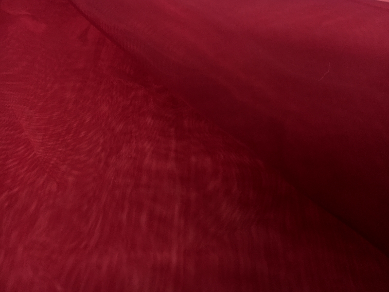Japanese Polyester Extra Fine Organza in Red2